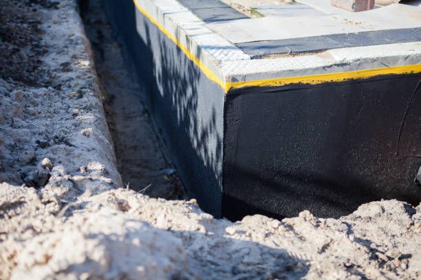 Residential Interior Drainage System installation at a Middleton, MI home by SJ Waterproofing Pros